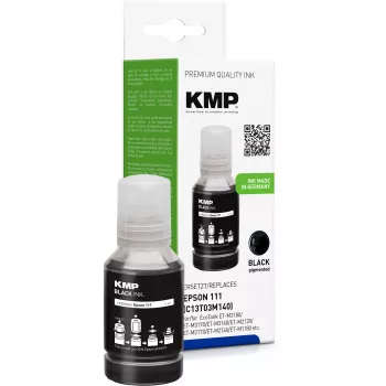 Flacon d'encre KMP 1649,1001 compatible avec Epson 111 (T03M140), noir