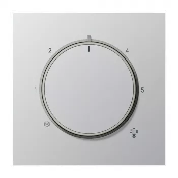 Cache pour thermostat JUNG AL 1749, série LS, aluminium