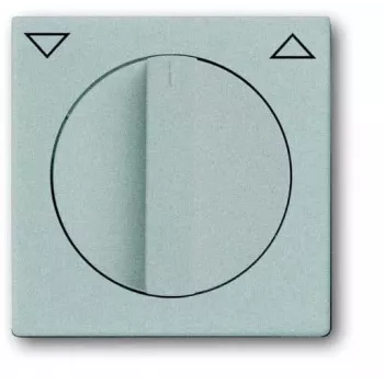 Plaque de recouvrement Busch-Jaeger BJ 1740-83 pour interrupteur/poussoir de store avec bouton rotatif, future linear, aluminium 2CKA001710A3661