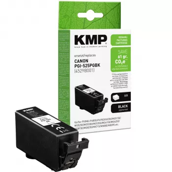 Cartouche d'encre noire compatible KMP pour Canon PGI-525 PGBK (4529B001) 1513,4001