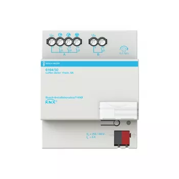 Actionneur de ventilateur KNX 1 voie 6A Busch-Jaeger 6164/50 (6151-0-0241)