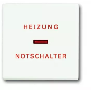 Busch-Jaeger Bascule blanc studio avec symbole d'arrêt d'urgence chauffage pour inserts d'interrupteur (1751-0-3029)