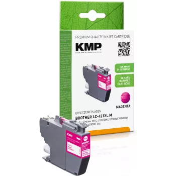 Cartouche d'encre magenta remanufacturée KMP pour Brother MFC-J1010DW (LC421XLM, 500 pages, 7 ml) 1548,4006