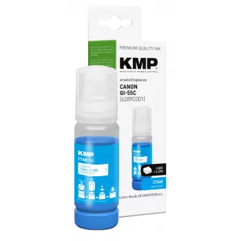 KMP Encre de recharge cyan 70 ml pour Canon GI-55C (6289C001) 1587,5003