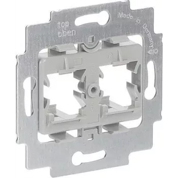 Cadre de montage Busch-Jaeger 1820 pour 2 jacks modulaires, gris (2CKA001753A8057)
