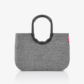 Panier de courses reisenthel loopshopper L, Twist Silver, 25 L, armature aluminium, polyester, OR7052