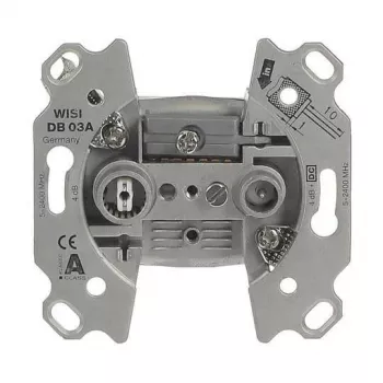 BUSCH-JAEGER 0230-102 module prise d'antenne, 2 sorties, prise terminale, blanc 2CKA000230A1554