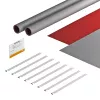 Ensemble de bandages OBO Bettermann FSB-K32 pour installations photovoltaïques, 550x380 mm, gris/rouge, 7203150