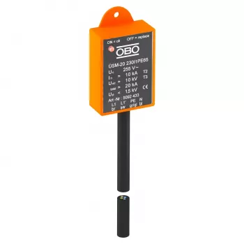 Module de protection contre les surtensions OBO Bettermann ÜSM-20-230I1PE65 pour luminaires LED, monophasé (5092433)