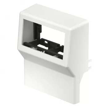 OBO BETTERMANN support d'appareil SL GT5070M45 blanc pur 2 postes 50/70 6134500
