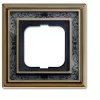 Cadre 1 poste Busch-Jaeger Busch-Duro 2000 SI, laiton antique anthracite 1754-0-4668