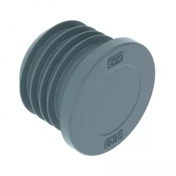 OBO Bettermann 2003738 V-TEC M25 bouchon d'obturation, polyamide, gris clair, lot de 25