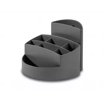HAN RONDO KARMA Desk Organizer, 9 Compartments, Grey, 80-100% Recycled Plastic 17468-18