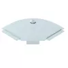 Couvercle OBO Bettermann RBD 90 100 FS pour coude 90°, 100 mm, galvanisé en bande (6036900)