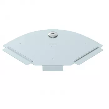Couvercle OBO Bettermann RBD 90 100 FS pour coude 90°, 100 mm, galvanisé en bande (6036900)