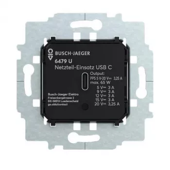 Module d'alimentation Busch-Jäger 6479 U avec USB-C 2CKA006400A0436