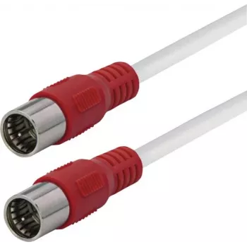 Câble coaxial satellite Maxtrack connecteur F vers connecteur F 6 m blanc FQMS6,0L