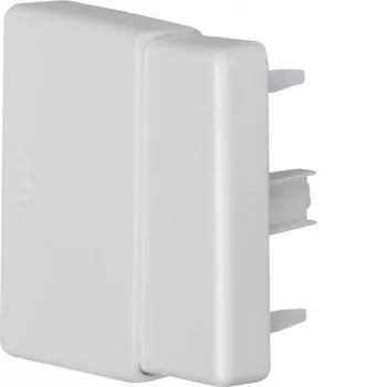 Hager LFF6006067035 End Piece for 60x60 mm Cable Trunking, Light Grey