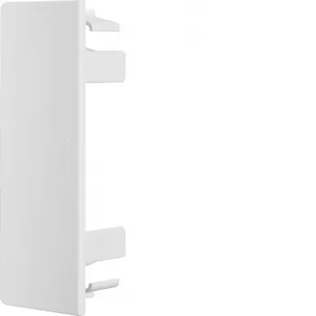 Hager LF4011069016 Halogen-Free End Cap for 40x110mm Cable Trunking, Pure White