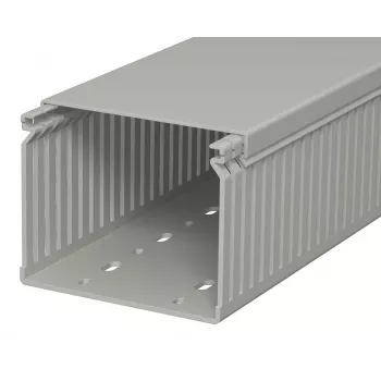 Goulotte de câblage OBO BETTERMANN LK4 80x100 gris pierre 2 m 6178059