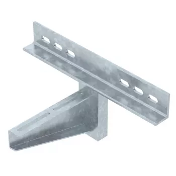 OBO Bettermann Wall and Clamp Cantilever Bracket AWSS 21 FT, 210mm Projection, Hot-Dip Galvanized Steel 6417906