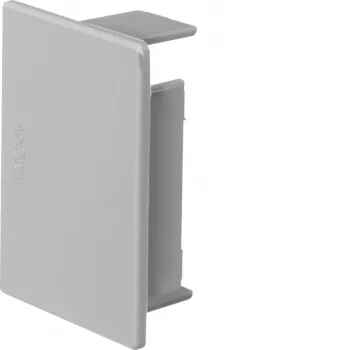 HAGER LF4006067035 End Piece, Halogen-Free, Light Grey, 60x60 mm