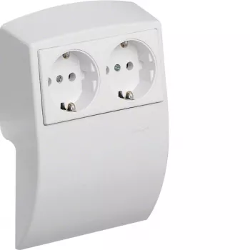 HAGER L22509010 prise double blanc pur (Kallysto)