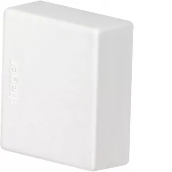 Capuchon de finition HAGER LF1501569016, blanc trafic (RAL 9016), pour goulotte LF 150x150 mm