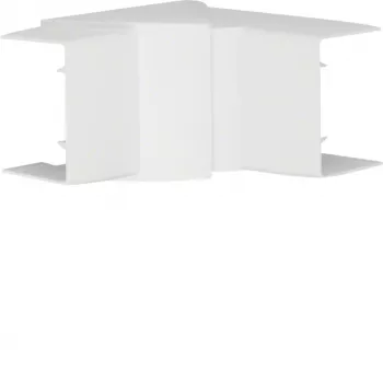 Angle intérieur réglable Hager LFF4006049016 pour goulotte PVC LF/LFH 40x57mm, blanc pur
