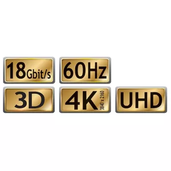 Câble HDMI Maxtrack C 215-5 L 5 m noir 4K Ultra HD High-Speed avec Ethernet
