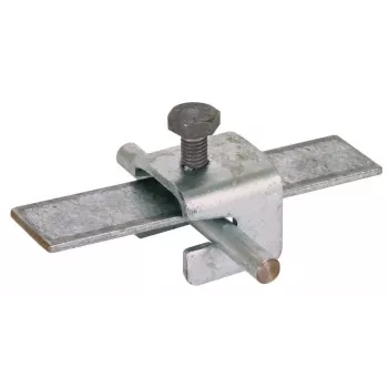 Pince universelle DEHN VK A UNI V2, acier galvanisé à chaud, pour conducteurs ronds 8-10 mm et plats 30x3,5/30x4 mm 308026