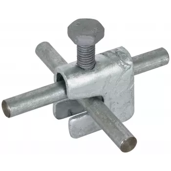 Pince universelle pour poutre DEHN VK A UNI ST pour conducteurs ronds, acier inoxydable 308025