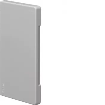 Hager BR 65x130 mm capuchon de finition cache-coupe sans halogène, gris clair BR6513067035