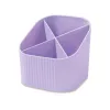 Pot à crayons HAN X-LOOP violet pastel plastique 4 compartiments 11,1 x 11,1 x 10,5 cm (17238-887D)