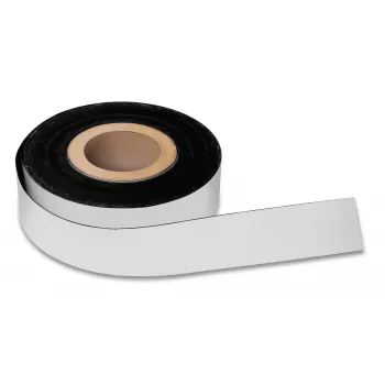 Ruban magnétique Magnetoplan, PVC, blanc, 40 mm x 30 m, épaisseur 0,6 mm, pour tableaux de planification 51053340