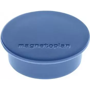 MAGNETOPLAN HOLTZ Discofix Round Magnet Dark Blue, Ferrite Solid Core, 2.2 kg Holding Force, 10 Pieces (1662014)