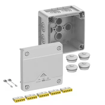 Spelsberg Abox Pro 040-2.5² IP66 Junction Box, 5-Pole, Grey 40243001