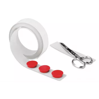Ruban magnétique Magnetoplan blanc auto-adhésif 35 mm x 5 m bande métallique flexible pour fixation 5705105