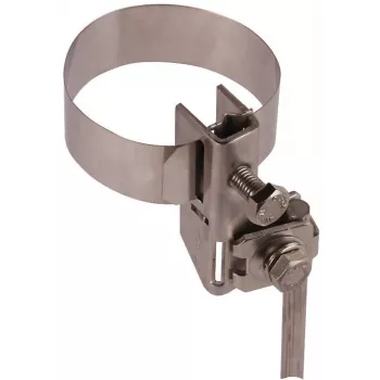 Collier de serrage d'antenne DEHN 540100 pour montage sur mât et tube, acier inoxydable, 27-165 mm