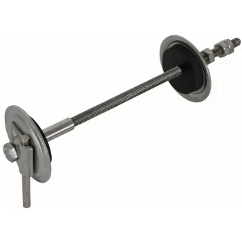 DEHN traversée de mise à la terre/mur 478450, épaisseur de mur 500-700 mm, longueur 720 mm, acier inoxydable
