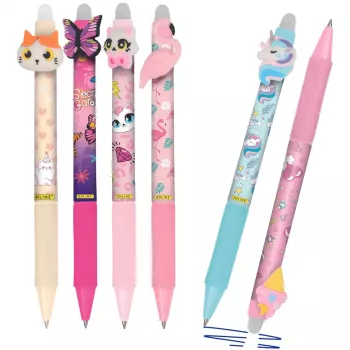 ONLINE magiXX Fun Stylos gel filles 0,7 mm bleu lot de 6 (70129)
