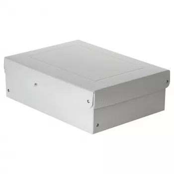 FALKEN PURE Boîte de rangement 1250 feuilles blanche 24,0 x 32,0 x 10,0 cm, 1 pièce 22002184000F
