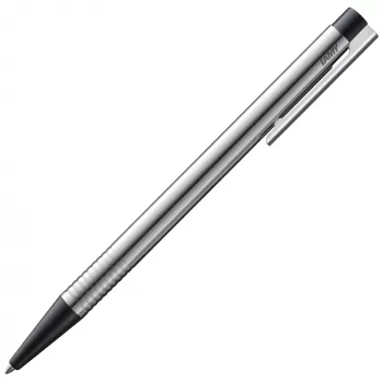 Stylo bille Logo noir mat en acier inoxydable avec recharge M16 noire LAMY 1203800