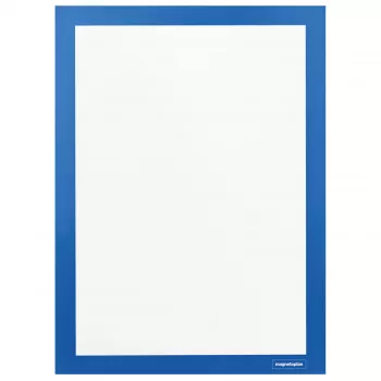 Cadre d'information autocollant double face magnetofix A4 bleu MAGNETOPLAN HOLTZ 1131903
