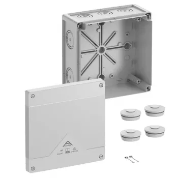 Spelsberg Abox Pro 160-L Boîte de dérivation, IP66/IP67/IP69, gris, 160x160x91mm 41640001