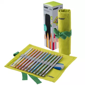 Ensemble de crayons de couleur LAMY Plus avec taille-crayon (12 couleurs) 1226068