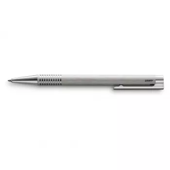 Stylo bille LAMY Logo M 206 en acier inoxydable brossé bleu 1205335