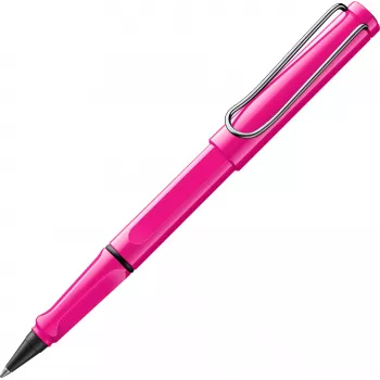 Stylo roller LAMY safari rose avec encre bleue (1240195)