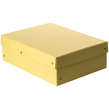 Boîte de rangement de documents FALKEN PURE 1250 feuilles jaune pastel 24,0 x 32,0 x 10,0 cm, 1 pièce 22001936000F