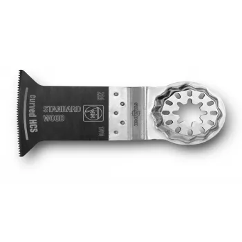 Lame de scie FEIN E-Cut Standard courbée pour bois, plaques de plâtre et plastique, 50 mm, Starlock, lot de 3 63502226220